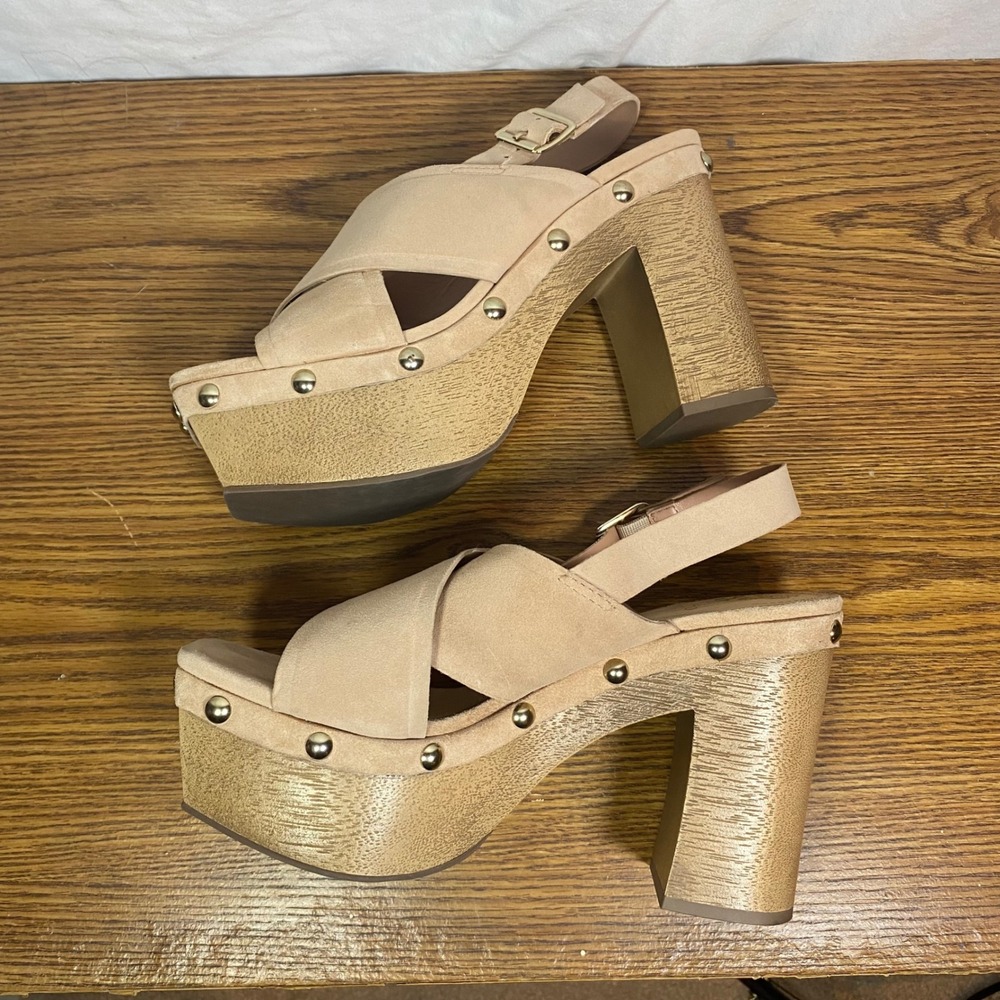 Vince Camuto Beige Platform Sandals